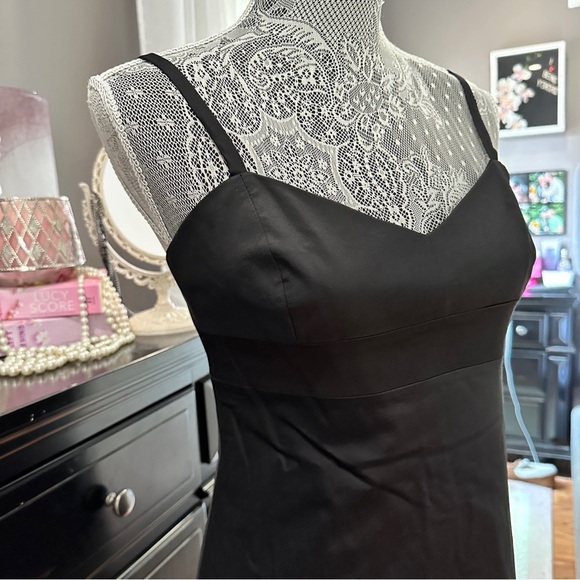 Banana Republic Y2K Retro Black Stretch Petite Cocktail Dress 6P - Picture 4 of 16